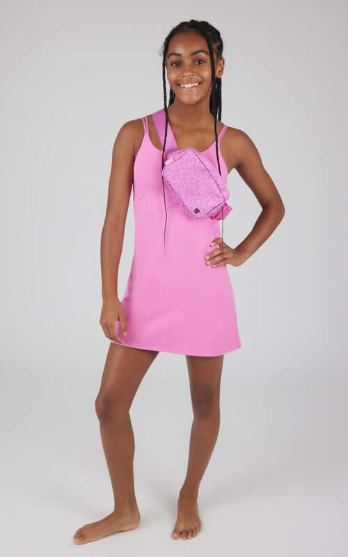 Girls Tennis Dress - Pink - Anderson Ave boutique
