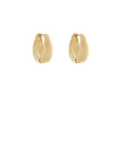 Gold Bold Oval Metal Hoops - Anderson Ave boutique