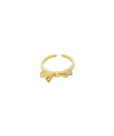 Gold Bow Open Ring - Anderson Ave boutique