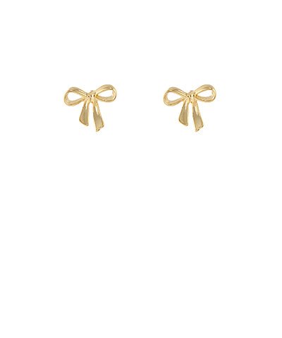 Gold Bow Studs - Anderson Ave boutique
