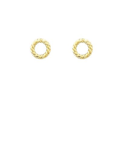Gold Cable Circle Studs - Anderson Ave boutique