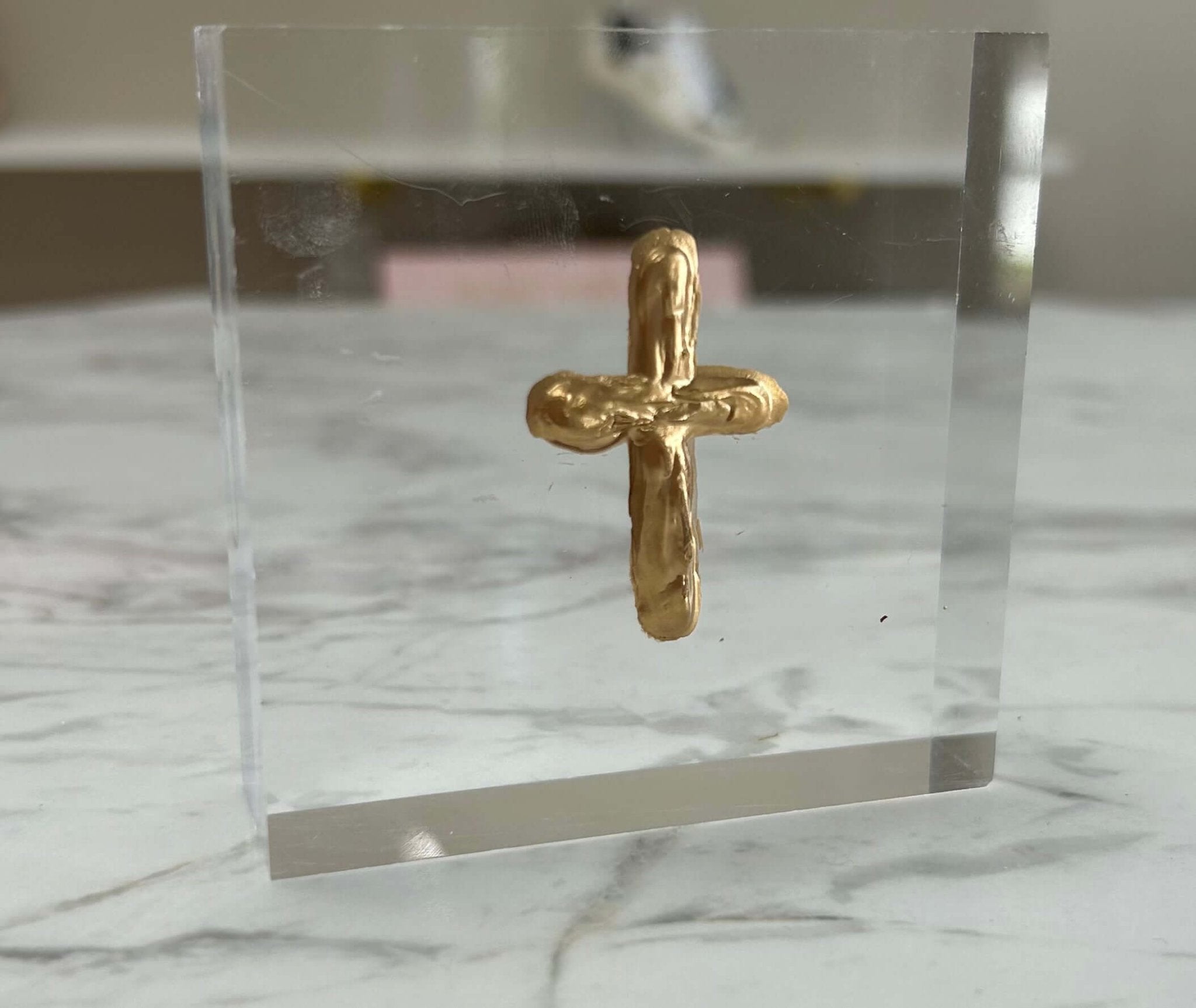 Gold Cross 3X3 - Anderson Ave boutique