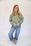 Grace Boutique Pullover Sweatshirt - Sage Green - Anderson Ave boutique