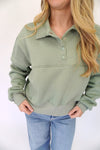 Grace Boutique Pullover Sweatshirt - Sage Green - Anderson Ave boutique