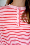 Hannah Pink & Red Striped Cozy Lounge Set - Anderson Ave boutique