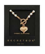 Heart Pendant Pearl Necklace - Anderson Ave boutique