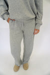 Heather Gray Quarter - Zip Lounge Set - Anderson Ave boutique