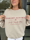 Hewitt - Trussville Stadium Coordinates Adult Graphic Sweatshirt | Sandstone - Anderson Ave boutique