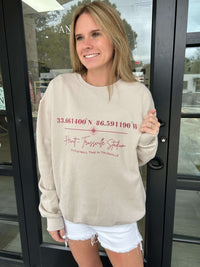 Hewitt - Trussville Stadium Coordinates Adult Graphic Sweatshirt | Sandstone - Anderson Ave boutique