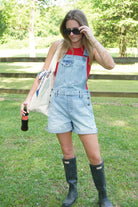 Hidden Denim Overall Shorts - Anderson Ave boutique