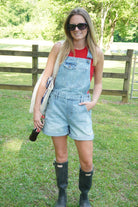 Hidden Denim Overall Shorts - Anderson Ave boutique