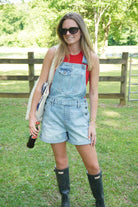 Hidden Denim Overall Shorts - Anderson Ave boutique