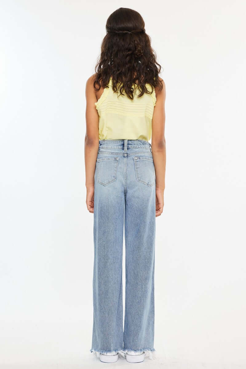 High Rise Slim Wide Leg Jeans - Anderson Ave boutique