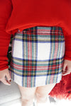 Holly Plaid Holiday Mini Skort - Multi - Anderson Ave boutique