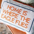 Home Is Where the Eagle Flies Needlepoint Pillow - Anderson Ave boutique
