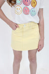 Jenny Mini Skort - Yellow - Anderson Ave boutique