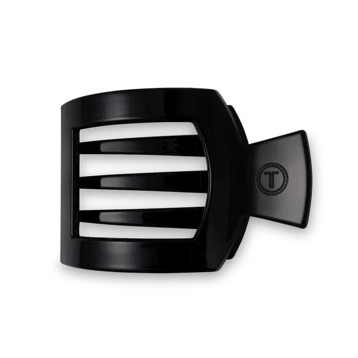 Jet Black Medium Flat Square Hair Clip - Anderson Ave boutique