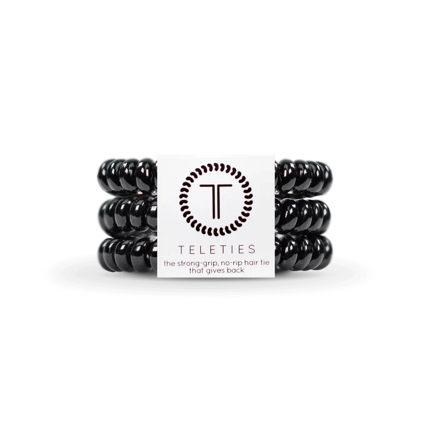 Jet Black Small hair - ties - Anderson Ave boutique