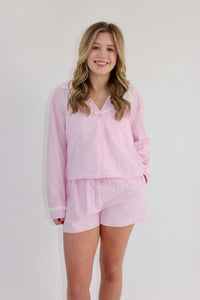 Kamdyn Pajama Set - Lt Pink - Anderson Ave boutique