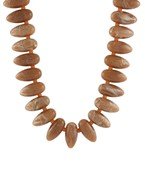 Large Caramel Marbled Beaded Collar Necklace - Anderson Ave boutique