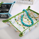 Laura Park Dogwood Snap Tray – Floral Waxed Cotton Catchall - Anderson Ave boutique