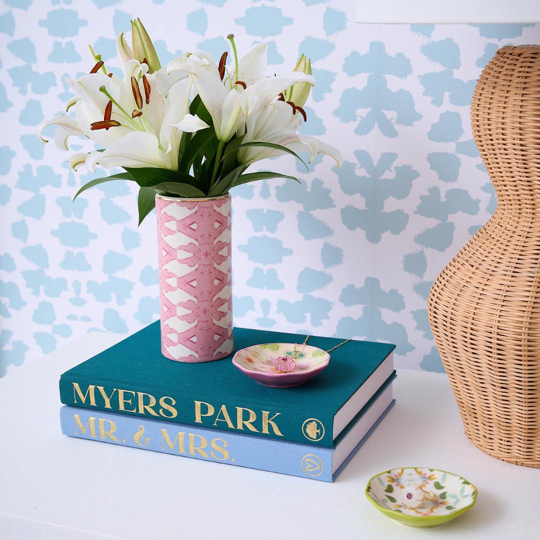 Laura Park Palm Mist Vase - Pink - Anderson Ave boutique
