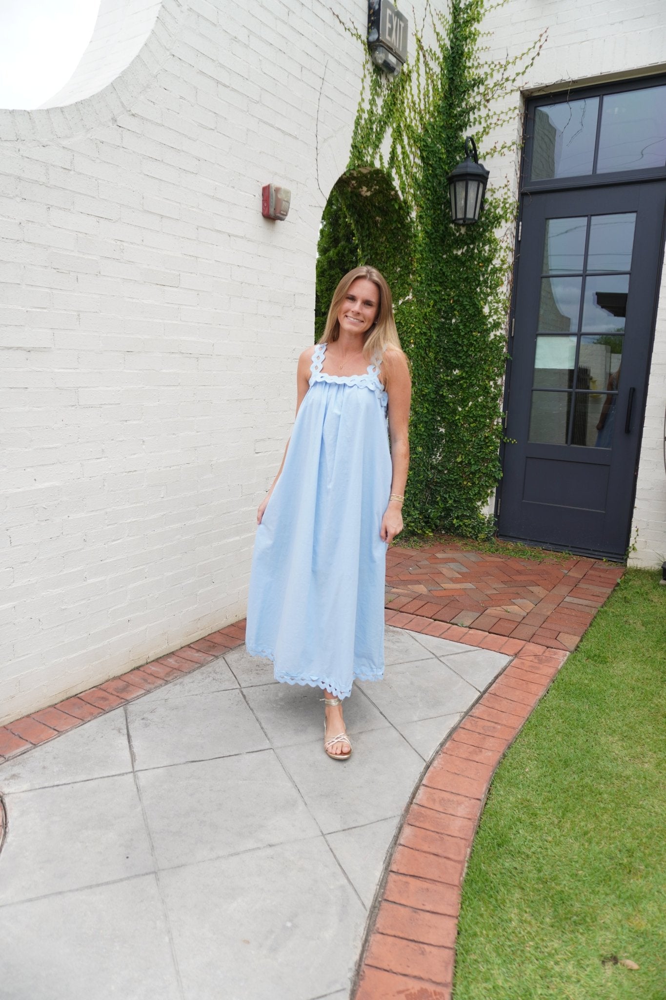 Light Blue Midi Dress - Anderson Ave boutique