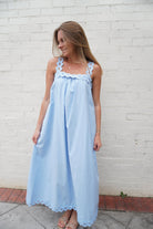 Light Blue Midi Dress - Anderson Ave boutique