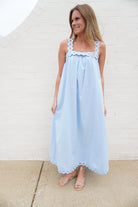 Light Blue Midi Dress - Anderson Ave boutique