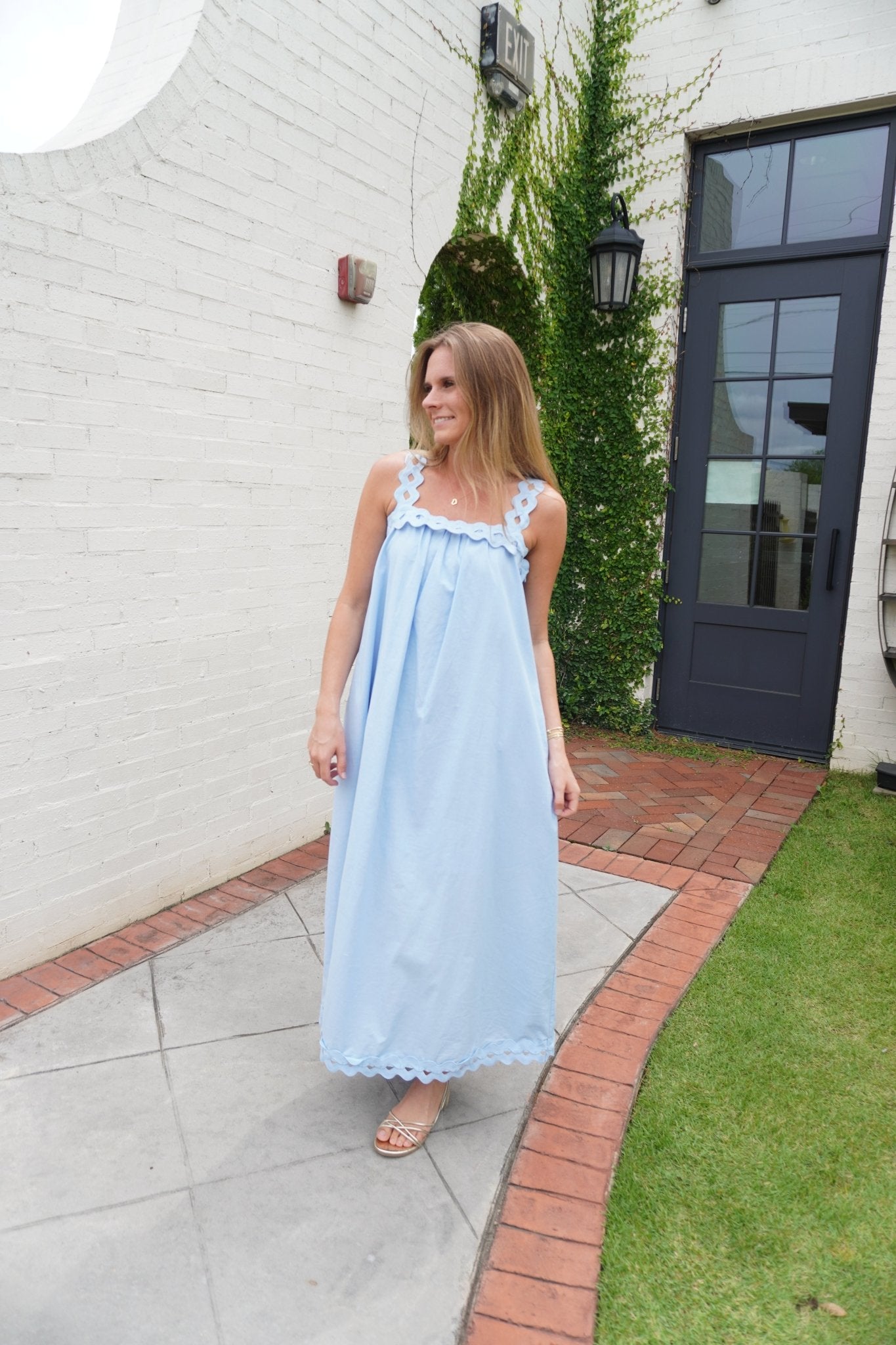 Light Blue Midi Dress - Anderson Ave boutique