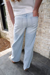 Lilly Wide Leg Jeans Light Wash - Anderson Ave boutique