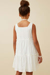 Luna Lace White Tiered Sundress – Girls' Summer Dress - Anderson Ave boutique