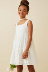 Luna Lace White Tiered Sundress – Girls' Summer Dress - Anderson Ave boutique