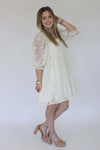 Magnolia Floral Dress - White - Anderson Ave boutique