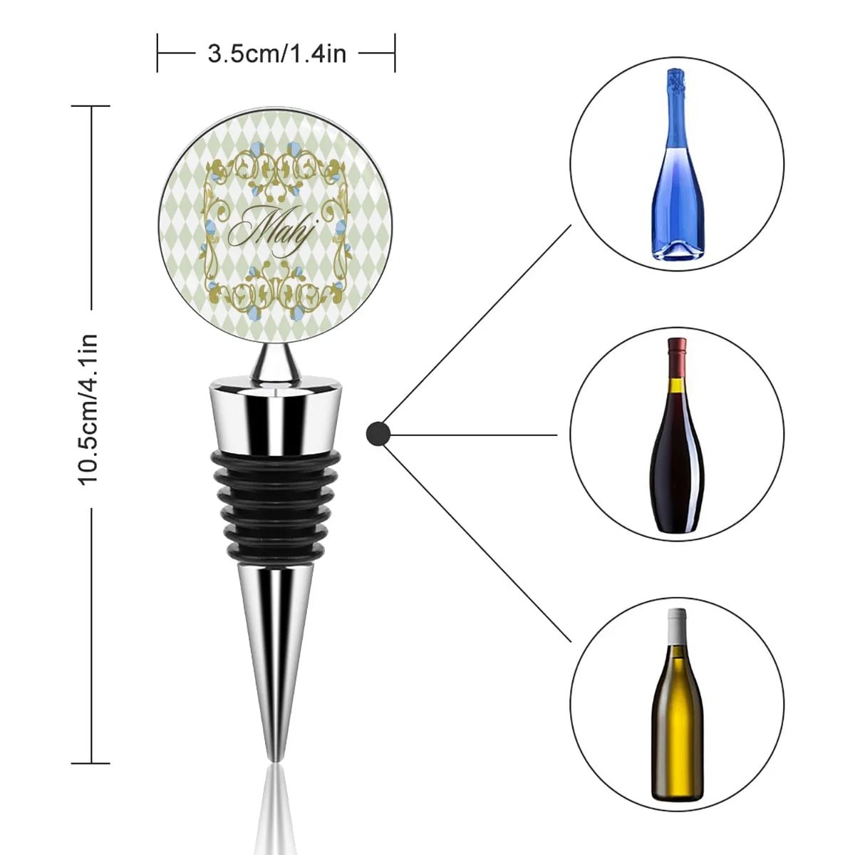 Mahj Wine Bottle Stopper - Anderson Ave boutique