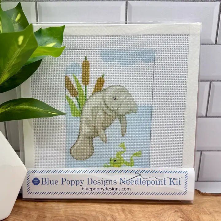 Manatee Needlepoint Kit - Anderson Ave boutique