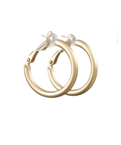 Mattie Gold Hoop Earrings - 1" - Anderson Ave boutique