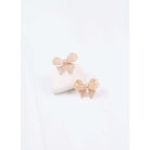 Meadows CZ Bow Earring - Gold - Anderson Ave boutique