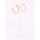 Mette Twisted Hoop Earring Gold - Anderson Ave boutique
