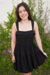 Midnight Muse Bubble Hem Dress - Black - Anderson Ave boutique