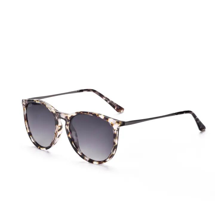 Midnight - Women's Polarized Medium Horn Sunglasses - Anderson Ave boutique