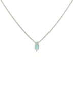"Ocean Whisper" Dainty Aqua Gemstone Necklace - Anderson Ave boutique