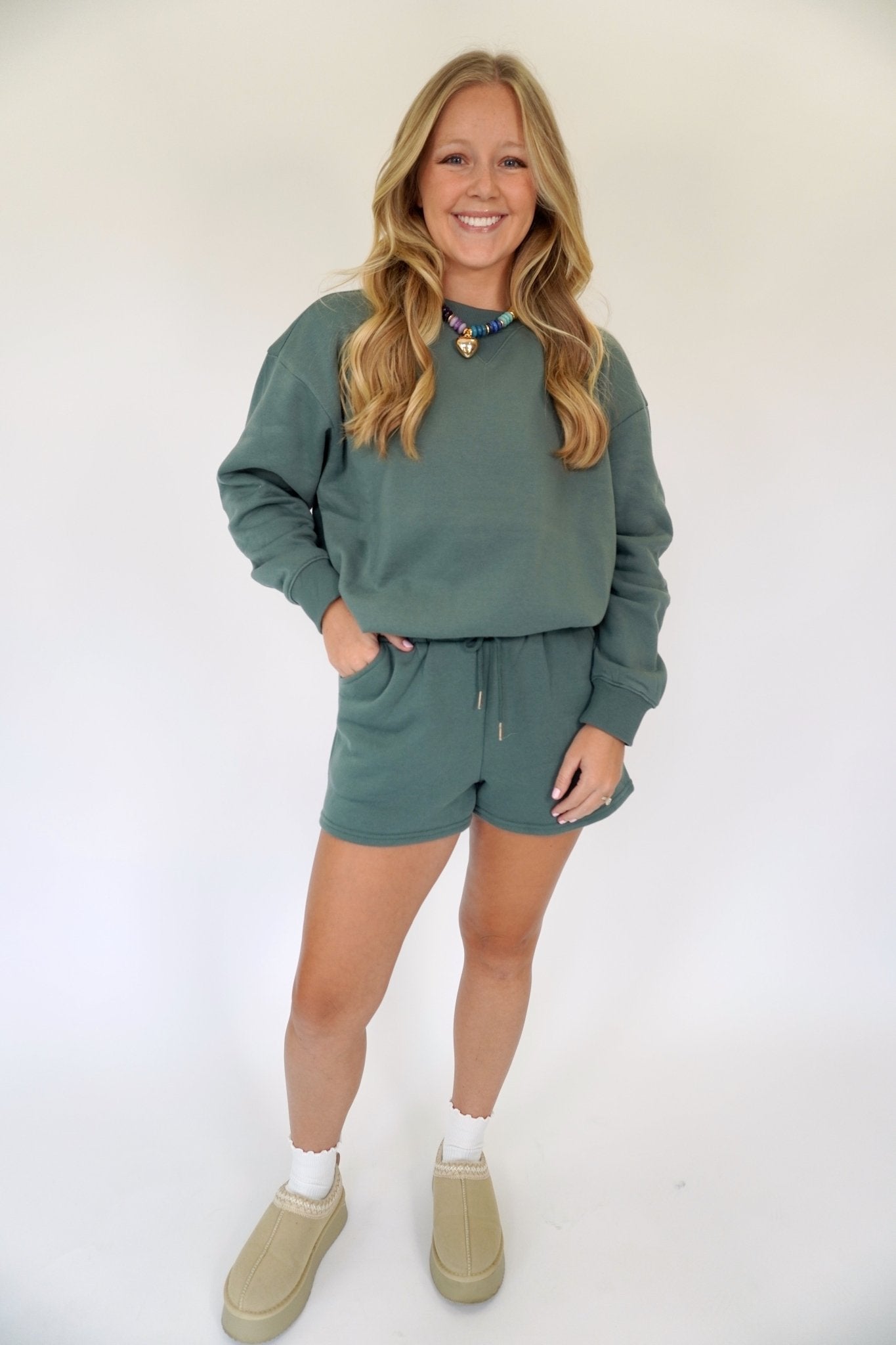 Olive Cozy Lounge Set - Anderson Ave boutique