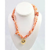 Orange & White Scarf Necklace - Anderson Ave boutique