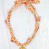 Orange & White Scarf Necklace - Anderson Ave boutique