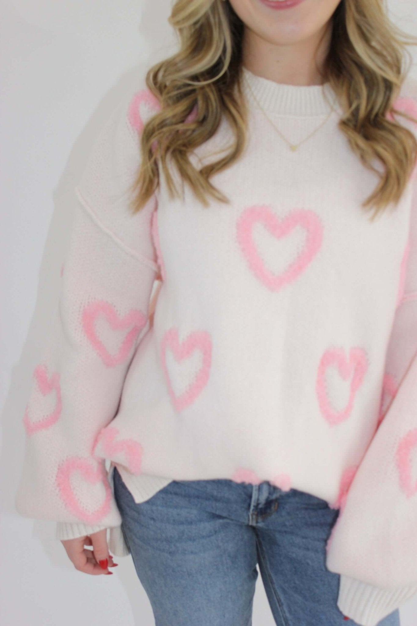 Our Loving Heart Sweater - Anderson Ave boutique