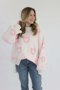 Our Loving Heart Sweater - Anderson Ave boutique