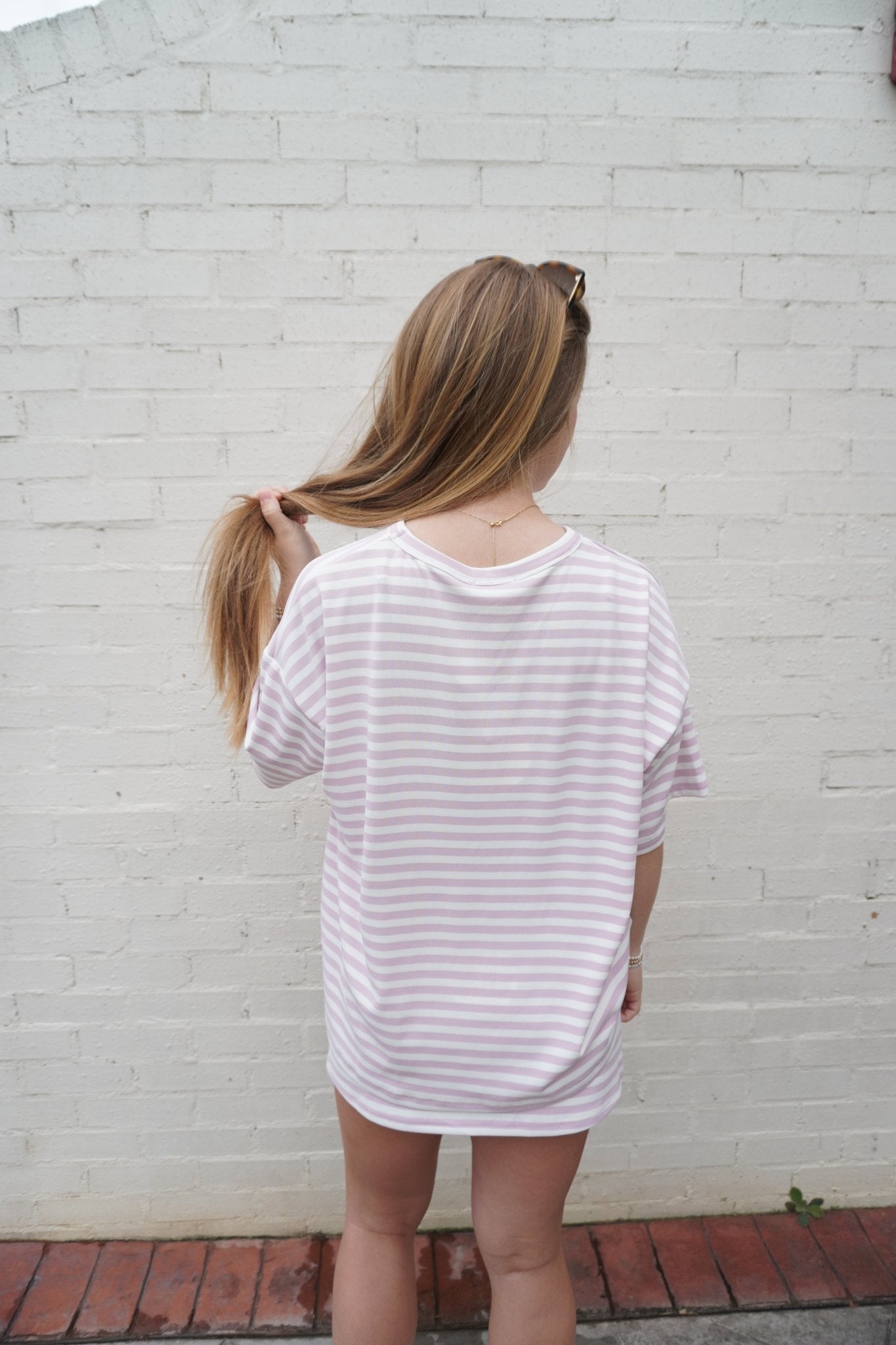 Pale Pink Mid Rise Skort Set - Anderson Ave boutique
