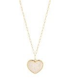 Pearl Heart Pendant Necklace - Anderson Ave boutique