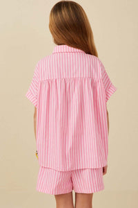 Pink Pop Striped Lounge Set - Anderson Ave boutique